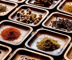 Flavorings and Spices on Ramekins