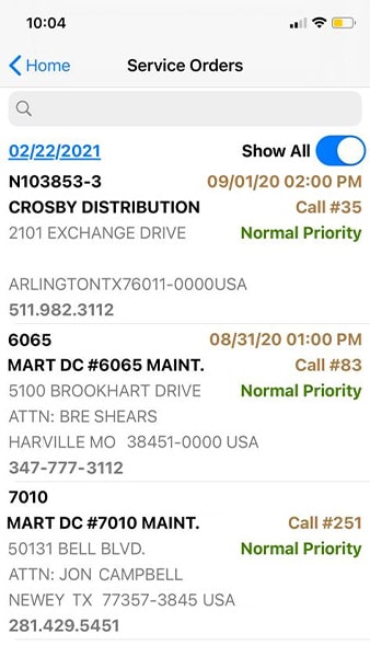 Service Orders